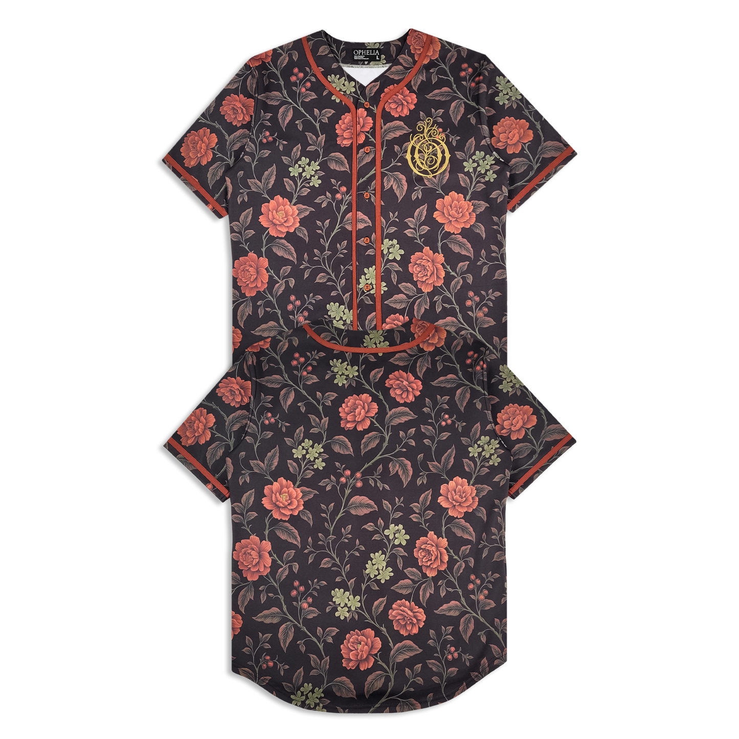 Ophelia - Botanical Baseball Jersey